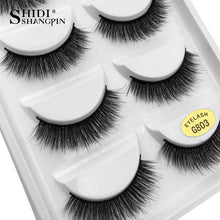 Load image into Gallery viewer, SHIDISHANGPIN 1 box mink eyelashes natural long 3d mink lashes hand made false lashes plastic cotton stalk makeup false eyelash