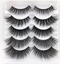 Load image into Gallery viewer, NEW 13 Styles 1/3/5/6 pair Mink Hair False Eyelashes Natural/Thick Long Eye Lashes Wispy Makeup Beauty Extension Tools Wimpers