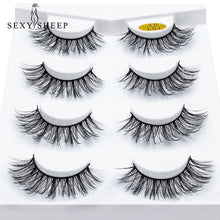 Load image into Gallery viewer, SEXYSHEEP 2/4 pairs natural false eyelashes fake lashes long makeup 3d mink lashes eyelash extension mink eyelashes for beauty