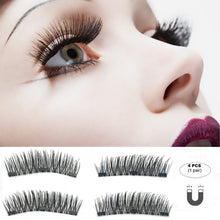 Load image into Gallery viewer, Magnetic Eyelashes With 2/3 Magnets 3D Magnetic False Eyelashes Natural False Eyelashes Magnetic Lashes makeup extension