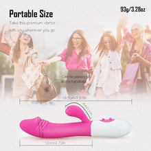 Load image into Gallery viewer, G Spot Dildo Rabbit Vibrator for Women Dual Vibration Silicone Waterproof Female Vagina Clitoris Massager Sex Toys For Women