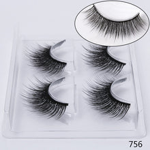 Load image into Gallery viewer, SEXYSHEEP 2 pairs natural false eyelashes fake lashes makeup kit 3D Mink Lashes eyelash extension mink eyelashes maquiagem