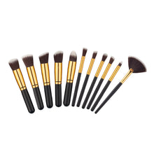 Load image into Gallery viewer, 10 Pcs Silver/Golden Makeup Brushes Set pincel maquiagem Cosmetics  maquillaje Makeup Tool Powder Eyeshadow Cosmetic Set