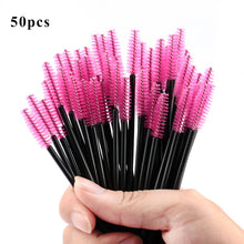 Load image into Gallery viewer, Eyelash Extension Disposable Eyebrow brush Mascara Wand Applicator Spoolers Eye Lashes Cosmetic Brushes Set makeup tools