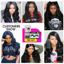 Load image into Gallery viewer, Body Wave Wig Lace Front Human Hair Wig Pre Plucked For Black Women GEM Peruvian Remy Natural Human Hair Lace Front Wig 