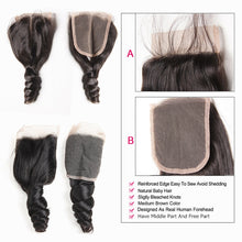 Load image into Gallery viewer, Karizma Brazilian Hair Weave Bundles With Closure Middle Part Brazilian Loose Wave 3 Bundles With Closure Non Remy Human Hair
