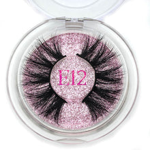 Load image into Gallery viewer, Mikiwi 25mm Long 3D mink lashes E01 extra length mink eyelashes Big dramatic volumn eyelashes strip thick false eyelash