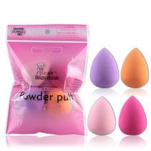 Load image into Gallery viewer, MAANGE Hot Women 4pcs Professional Makeup Sponge Blush Foundation Puff Multi Shape Sponges Makeup High Quality recommend Praise
