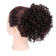 Load image into Gallery viewer, Drawstring Puff Afro Kinky Curly Ponytail African American Short Wrap Synthetic clip in Ponytail Hair Extensions AISI HAIR