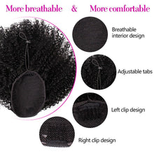 Load image into Gallery viewer, Drawstring Puff Afro Kinky Curly Ponytail African American Short Wrap Synthetic clip in Ponytail Hair Extensions AISI HAIR