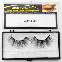Load image into Gallery viewer, Visofree Eyelashes Mink Eyelashes Criss-cross Strands Cruelty Free High Volume Mink Lashes Soft Dramatic Eye lashes E80 Makeup