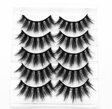 Load image into Gallery viewer, NEW 13 Styles 1/3/5/6 pair Mink Hair False Eyelashes Natural/Thick Long Eye Lashes Wispy Makeup Beauty Extension Tools Wimpers