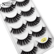 Load image into Gallery viewer, SHIDISHANGPIN 1 box mink eyelashes natural long 3d mink lashes hand made false lashes plastic cotton stalk makeup false eyelash 