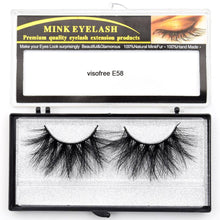 Load image into Gallery viewer, Visofree Eyelashes Mink Eyelashes Criss-cross Strands Cruelty Free High Volume Mink Lashes Soft Dramatic Eye lashes E80 Makeup