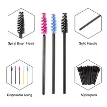 Load image into Gallery viewer, zwellbe New Good Quality Disposable 50 Pcs/Pack Eyelash Eye Lash Makeup Brush Mini Mascara Wands Brush Eyelash Extension Tool