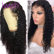 Load image into Gallery viewer, Malaysian Deep Wave Wigs Lace Frontal With Baby Hair For Women Pre Plucked Remy Iwish Lace Front Human Hair Wigs