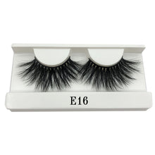 Load image into Gallery viewer, Mikiwi 25mm Long 3D mink lashes E01 extra length mink eyelashes Big dramatic volumn eyelashes strip thick false eyelash