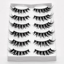 Load image into Gallery viewer, NEW 13 Styles 1/3/5/6 pair Mink Hair False Eyelashes Natural/Thick Long Eye Lashes Wispy Makeup Beauty Extension Tools Wimpers