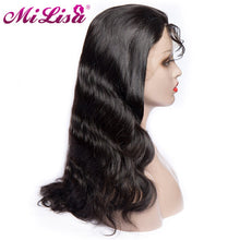 Load image into Gallery viewer, Body Wave Wig Mi Lisa Lace Front Human Hair Wigs For Women Pre Plucked Hairline With Baby Hair Peruvian Remy Hair Bleached Knots