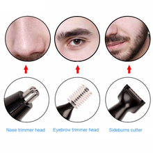 Load image into Gallery viewer, New 2019  Men Fast Shaving Electric Nose Ear Hair Trimmer Painless Women Sideburns Eyebrows Beard Hair Clipper Cut Shaver