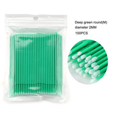 Load image into Gallery viewer, 100Pcs/bag Disposable MicroBrush Eyelashes Extension  Individual Lash Removing Swab Micro Brush For Eyelash Extension Tools