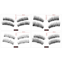 Load image into Gallery viewer, Shozy Magnetic eyelashes with 3 magnets handmade 3D magnetic lashes natural false eyelashes magnet lashes with gift box-24P-3