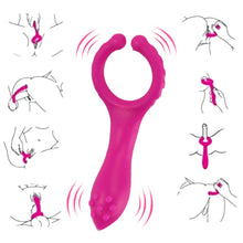 Load image into Gallery viewer, New Silicone G spot Stimulate Vibrators Dildo Nipple Clip Masturbate vibrator  Adults Sex Toys For Women Men Couple