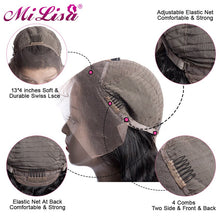 Load image into Gallery viewer, Body Wave Wig Mi Lisa Lace Front Human Hair Wigs For Women Pre Plucked Hairline With Baby Hair Peruvian Remy Hair Bleached Knots