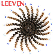 Load image into Gallery viewer, Leeven  8'' 75g Jumpy Wand Curl Twist Crochet Braids Jamaican Bounce African Synthetic Braiding Hair High Temperature Fiber