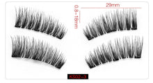 Load image into Gallery viewer, Shozy Magnetic eyelashes with 3 magnets handmade 3D magnetic lashes natural false eyelashes magnet lashes with gift box-24P-3