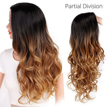 Load image into Gallery viewer, Long Ombre Brown Wavy Wig Blonde Cosplay Synthetic Wigs For Black/White Women Glueless Hair High Density Temperature AISI BEAUTY