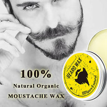 Load image into Gallery viewer, New 2019 New Men Beard Oil Balm Moustache Wax For Styling Beeswax Moisturizing Smoothing Gentlemen Beard Care