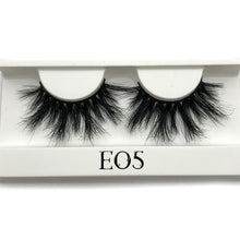 Load image into Gallery viewer, Mikiwi 25mm Long 3D mink lashes E01 extra length mink eyelashes Big dramatic volumn eyelashes strip thick false eyelash