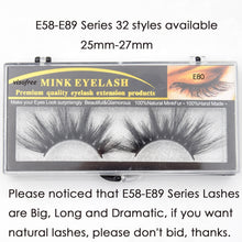 Load image into Gallery viewer, Visofree Eyelashes Mink Eyelashes Criss-cross Strands Cruelty Free High Volume Mink Lashes Soft Dramatic Eye lashes E80 Makeup