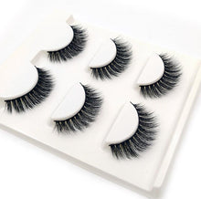 Load image into Gallery viewer, 3 Pairs natural false eyelashes thick makeup real 3d mink lashes soft eyelash extension fake eye lashes long mink eyelashes 3d  (13mm)