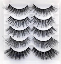 Load image into Gallery viewer, NEW 13 Styles 1/3/5/6 pair Mink Hair False Eyelashes Natural/Thick Long Eye Lashes Wispy Makeup Beauty Extension Tools Wimpers