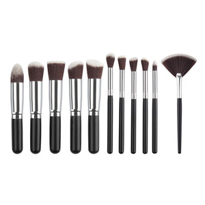 10 Pcs Silver/Golden Makeup Brushes Set pincel maquiagem Cosmetics  maquillaje Makeup Tool Powder Eyeshadow Cosmetic Set