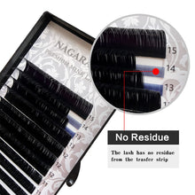 Load image into Gallery viewer, NAGARAKU Fast Ship 16rows/case 7~15mm mix premium natural synthetic mink individual eyelash extension makeup maquiagem cilios