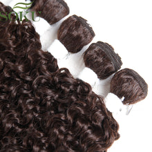 Load image into Gallery viewer, SOKU 16"-20" Kinky Curly Synthetic Hair Bundles 8pcs/pack High Temperature Fiber Hair Weaves Sew in hair Extensions