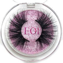 Load image into Gallery viewer, Mikiwi 25mm Long 3D mink lashes E01 extra length mink eyelashes Big dramatic volumn eyelashes strip thick false eyelash