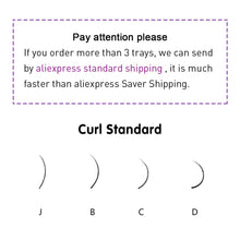 Load image into Gallery viewer, NAGARAKU Fast Ship 16rows/case 7~15mm mix premium natural synthetic mink individual eyelash extension makeup maquiagem cilios