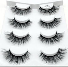 Load image into Gallery viewer, HBZGTLAD 4 pairs natural false eyelashes fake lashes long makeup 3d mink lashes eyelash extension mink eyelashes for beauty