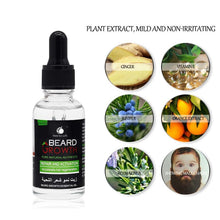 Load image into Gallery viewer, New 2019 DropShipping Beard Growth Serum Nourishing Beard Anti-Dandruff Anti-Static Natural Plant Nutrients Beard Growth Liquid