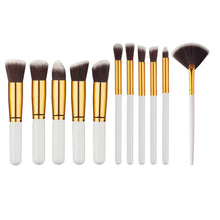 Load image into Gallery viewer, 10 Pcs Silver/Golden Makeup Brushes Set pincel maquiagem Cosmetics  maquillaje Makeup Tool Powder Eyeshadow Cosmetic Set