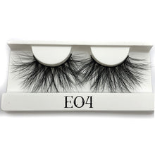 Load image into Gallery viewer, Mikiwi 25mm Long 3D mink lashes E01 extra length mink eyelashes Big dramatic volumn eyelashes strip thick false eyelash