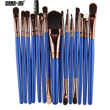 Load image into Gallery viewer, MAANGE Pro 15Pcs Makeup Brushes Set Eye Shadow Foundation Powder Eyeliner Eyelash Lip Make Up Brush Cosmetic Beauty Tool Kit Hot