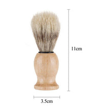 Load image into Gallery viewer, Hair Men's Shaving Brush Bristles Wood Handle Men Facial Beard Cleaning Appliance Shave Tool Razor Brush