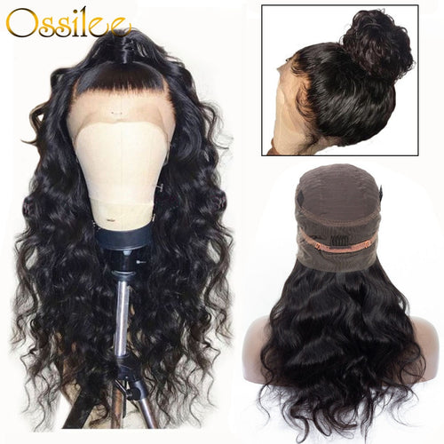 360 Lace Frontal Wig Body Wave Human Hair Wigs Pre Plucked Lace Front Human Hair Wigs Ossilee Remy Hair 150% 180% 250% Density