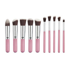 Load image into Gallery viewer, 10 Pcs Silver/Golden Makeup Brushes Set pincel maquiagem Cosmetics  maquillaje Makeup Tool Powder Eyeshadow Cosmetic Set