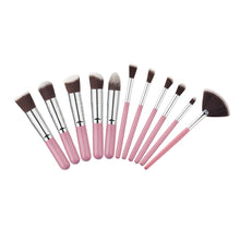 Load image into Gallery viewer, 10 Pcs Silver/Golden Makeup Brushes Set pincel maquiagem Cosmetics  maquillaje Makeup Tool Powder Eyeshadow Cosmetic Set